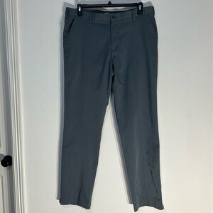 Men’s Adidas pants gray color Size 36 X 34 hand pockets/ back pockets